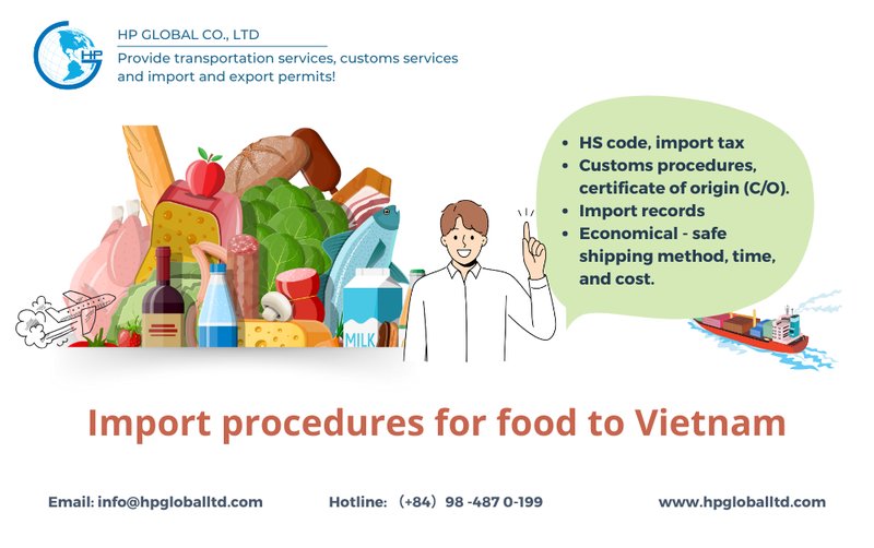 Import Procedures for Food into Vietnam
