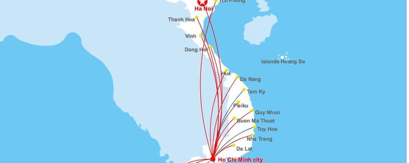 vietnam airlines destinations routemap